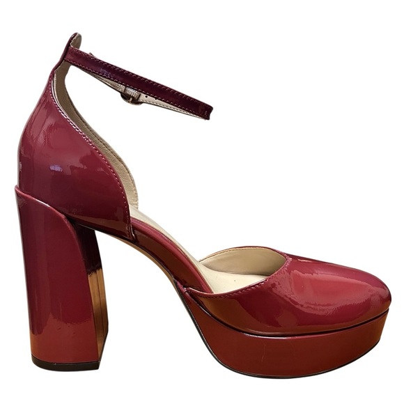 Naturalizer 27 Edit 6.5M Mauve Pink Patent Leather Comfort Office Platform Pumps - Picture 5 of 11